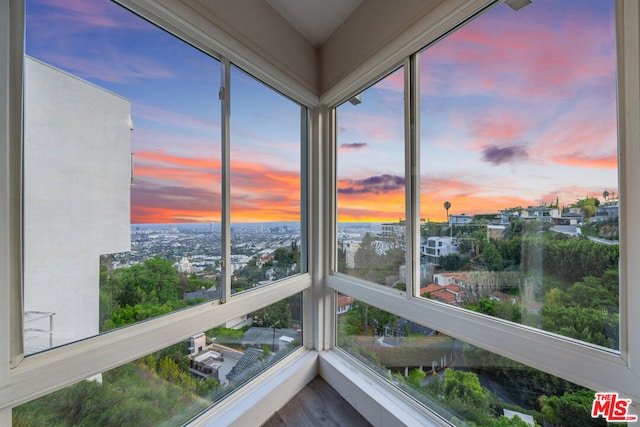 view of sunroom