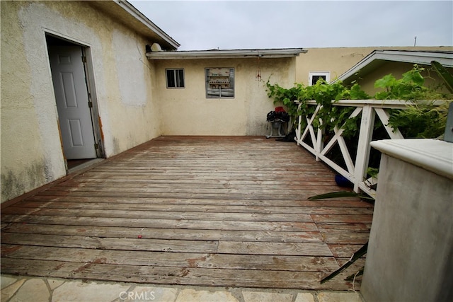 view of wooden terrace