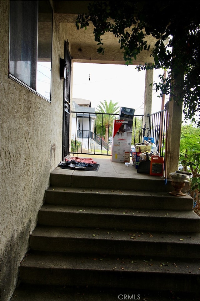 view of stairs