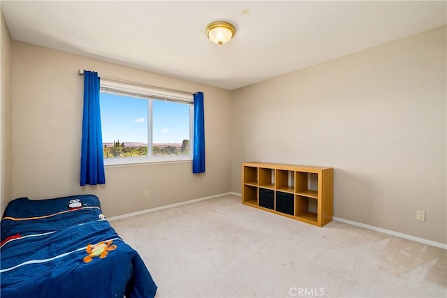 bedroom with carpet flooring