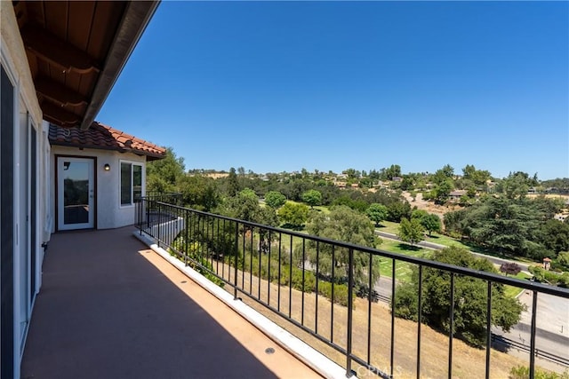 view of balcony