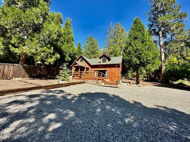 view of front of home