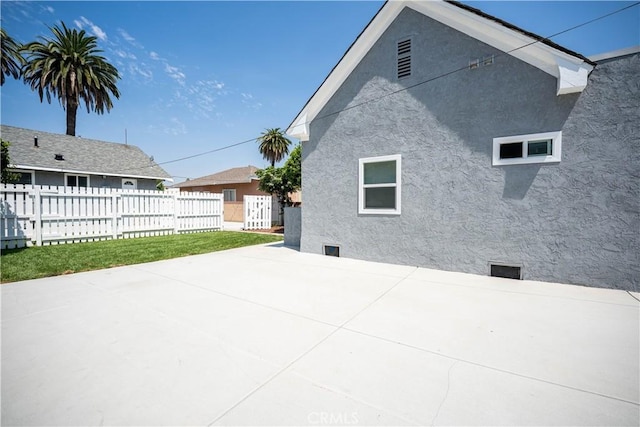 exterior space with a patio