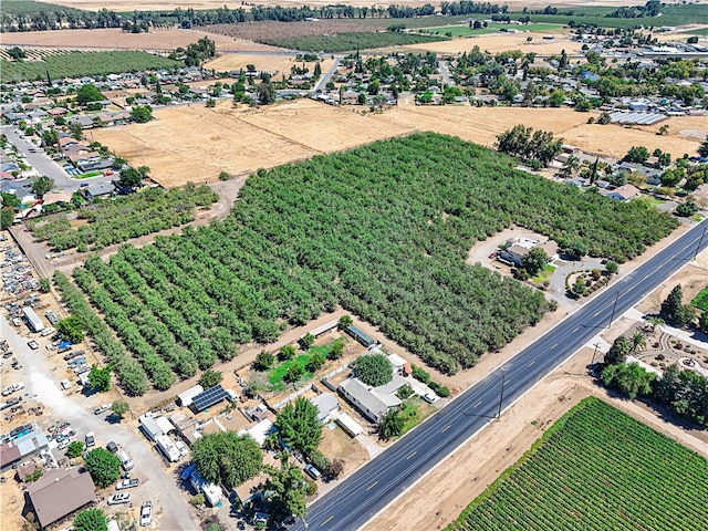 bird's eye view featuring a rural view