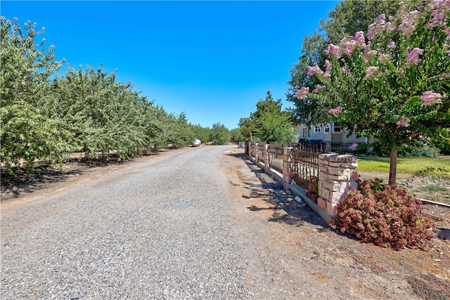 view of road