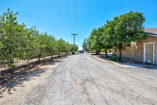 view of road