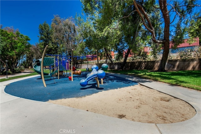 view of jungle gym