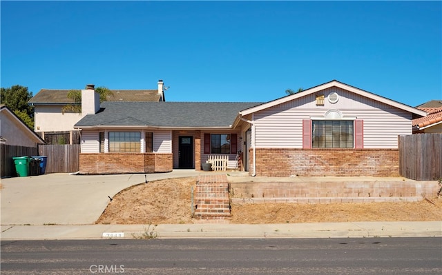 view of ranch-style house