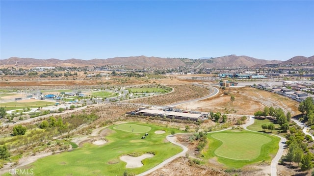 aerial view featuring a mountain view