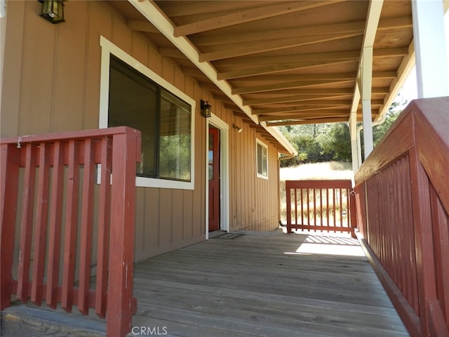 view of wooden terrace