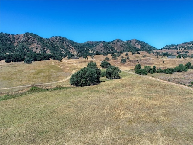 mountain view with a rural view