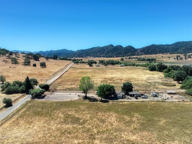 mountain view with a rural view