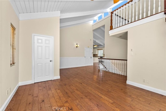 8462 Hillcroft Dr, West Hills, CA 91304 - unfurnished room with hardwood / wood-style flooring, healthy amount of natural light, and a ceiling fan
