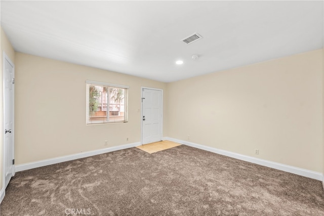 view of carpeted empty room