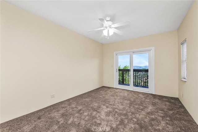 8462 Hillcroft Dr, West Hills, CA 91304 - empty room with carpet flooring and ceiling fan