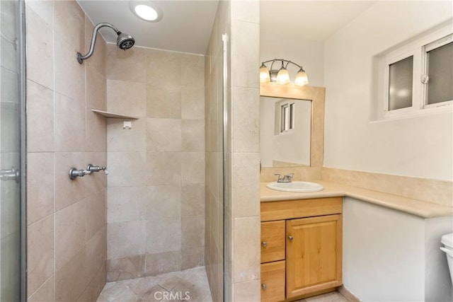 8462 Hillcroft Dr, West Hills, CA 91304 - bathroom with a shower stall and vanity