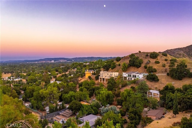8462 Hillcroft Dr, West Hills, CA 91304 - aerial view at dusk of a mountain view