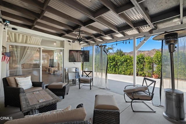 view of patio with outdoor lounge area