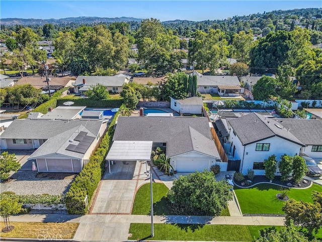 birds eye view of property