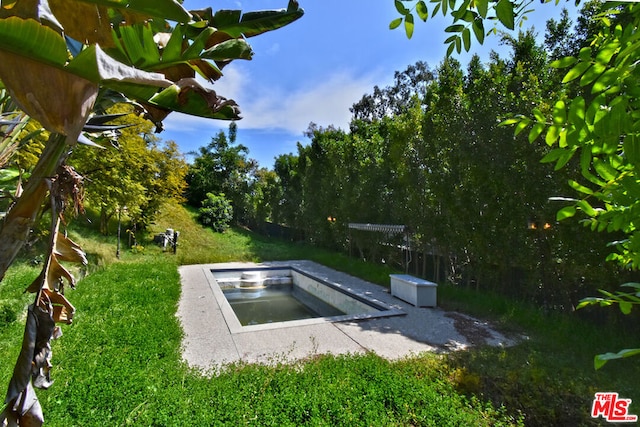 view of storm shelter