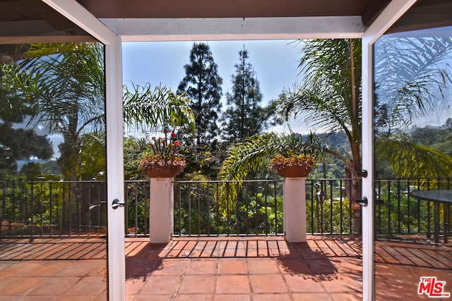 view of patio / terrace featuring a balcony