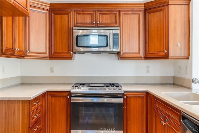 kitchen featuring appliances with stainless steel finishes and sink