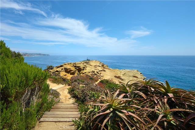 view of water feature