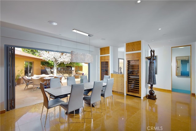 view of dining area