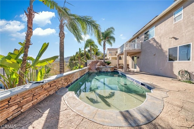 view of pool with a patio area