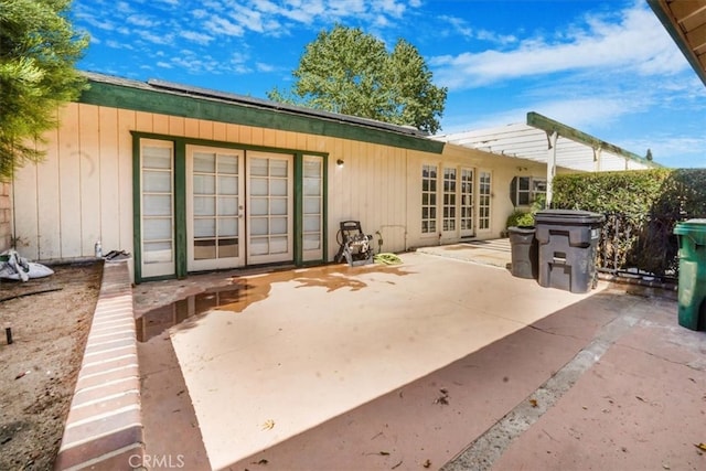 back of house featuring a patio area