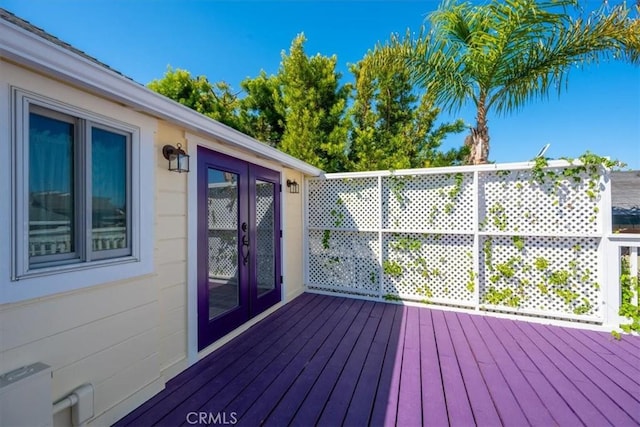 555 Le Point St, Arroyo Grande, CA 93420 - wooden deck with french doors