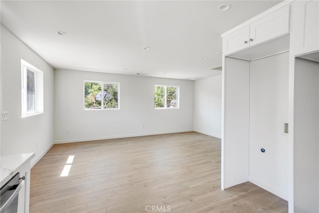 interior space featuring light hardwood / wood-style floors