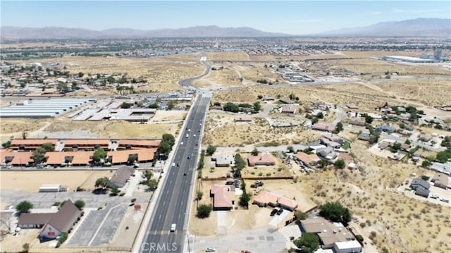 bird's eye view featuring a mountain view