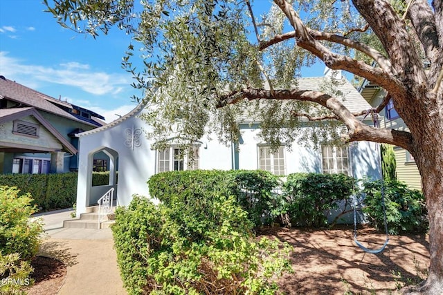 view of front of house with stucco siding