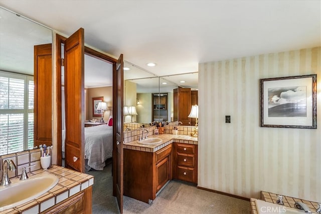 bathroom featuring vanity