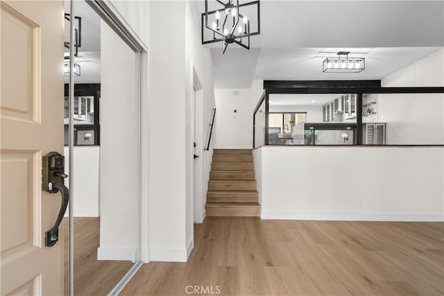 interior space featuring light hardwood / wood-style floors