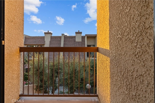 view of balcony