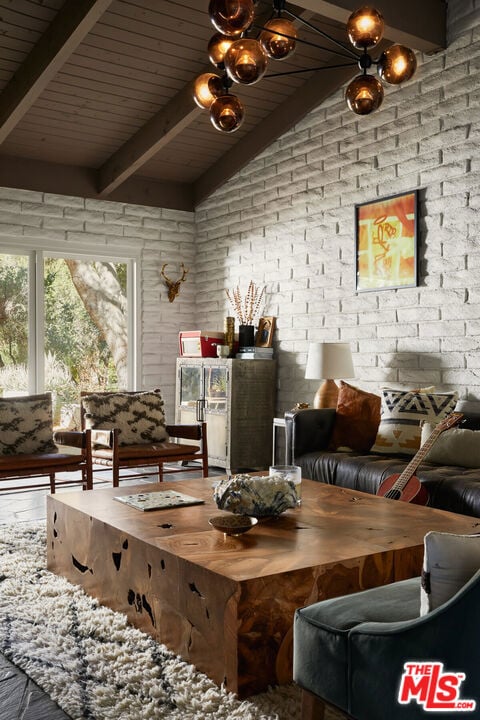 interior space with hardwood / wood-style flooring, lofted ceiling with beams, and wood ceiling