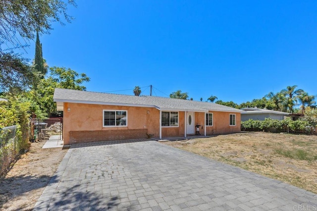 view of ranch-style home