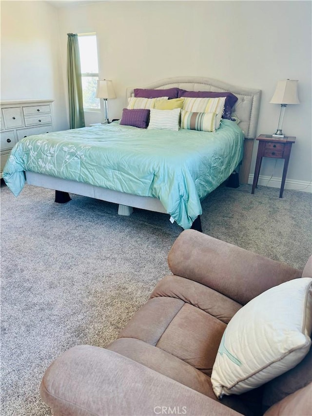 bedroom featuring carpet flooring