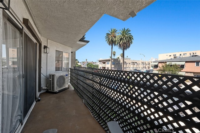 balcony with ac unit