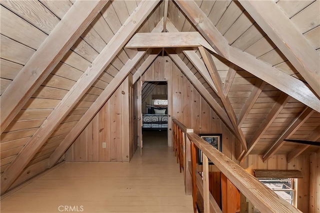 view of attic