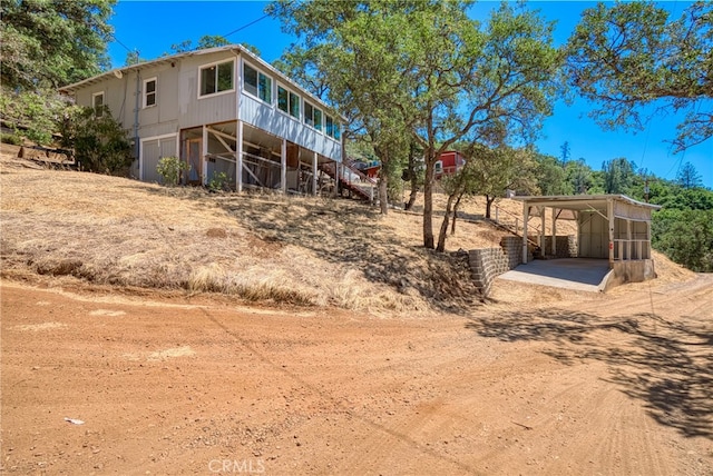 view of rear view of property