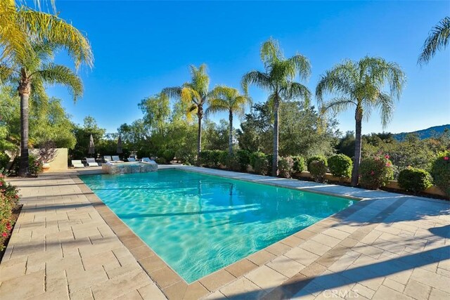 view of pool with a patio