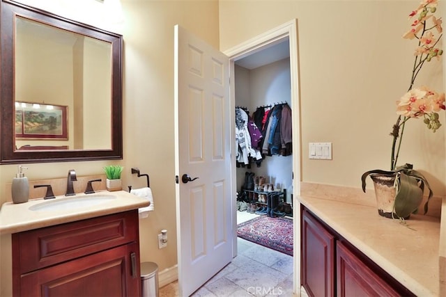 bathroom featuring vanity