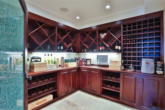 view of wine room