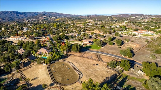 41565 Avenida Conchita, Murrieta, CA 92562 - aerial view of property's location featuring a mountain backdrop