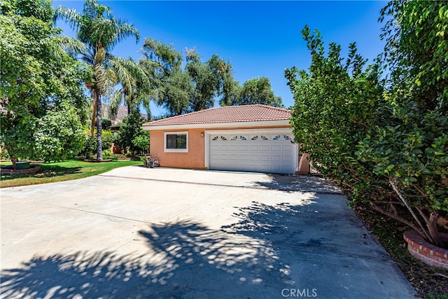 view of home's exterior featuring a garage