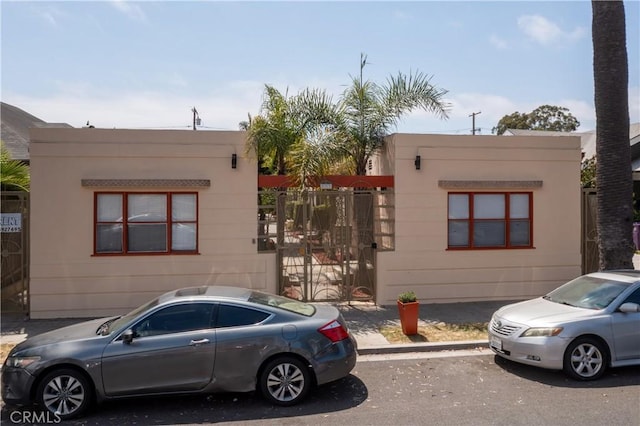 view of pueblo revival-style home