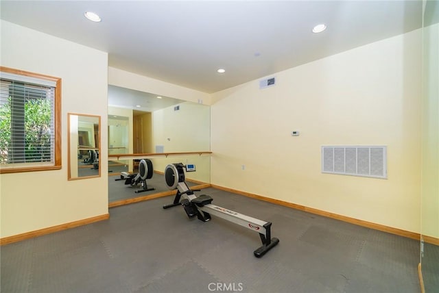 view of exercise room